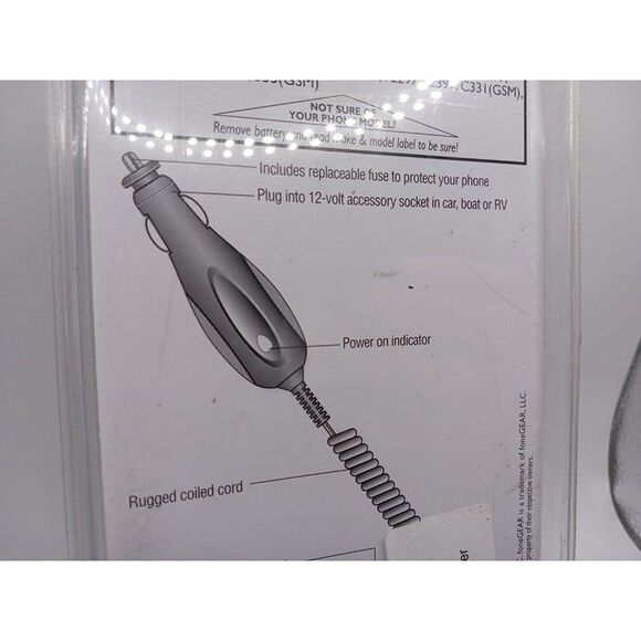 5/$25 Motorola Cell Phone Car Charger Fits C331 GSM, C332 GSM, C333 GSM, V-SERS - Picture 8 of 9